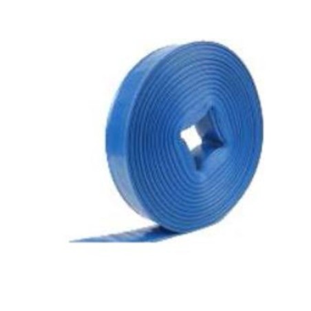 Tuyau flat PVC bleu