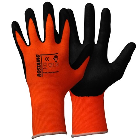 Gants tricot acrylique enduit latex (T10)